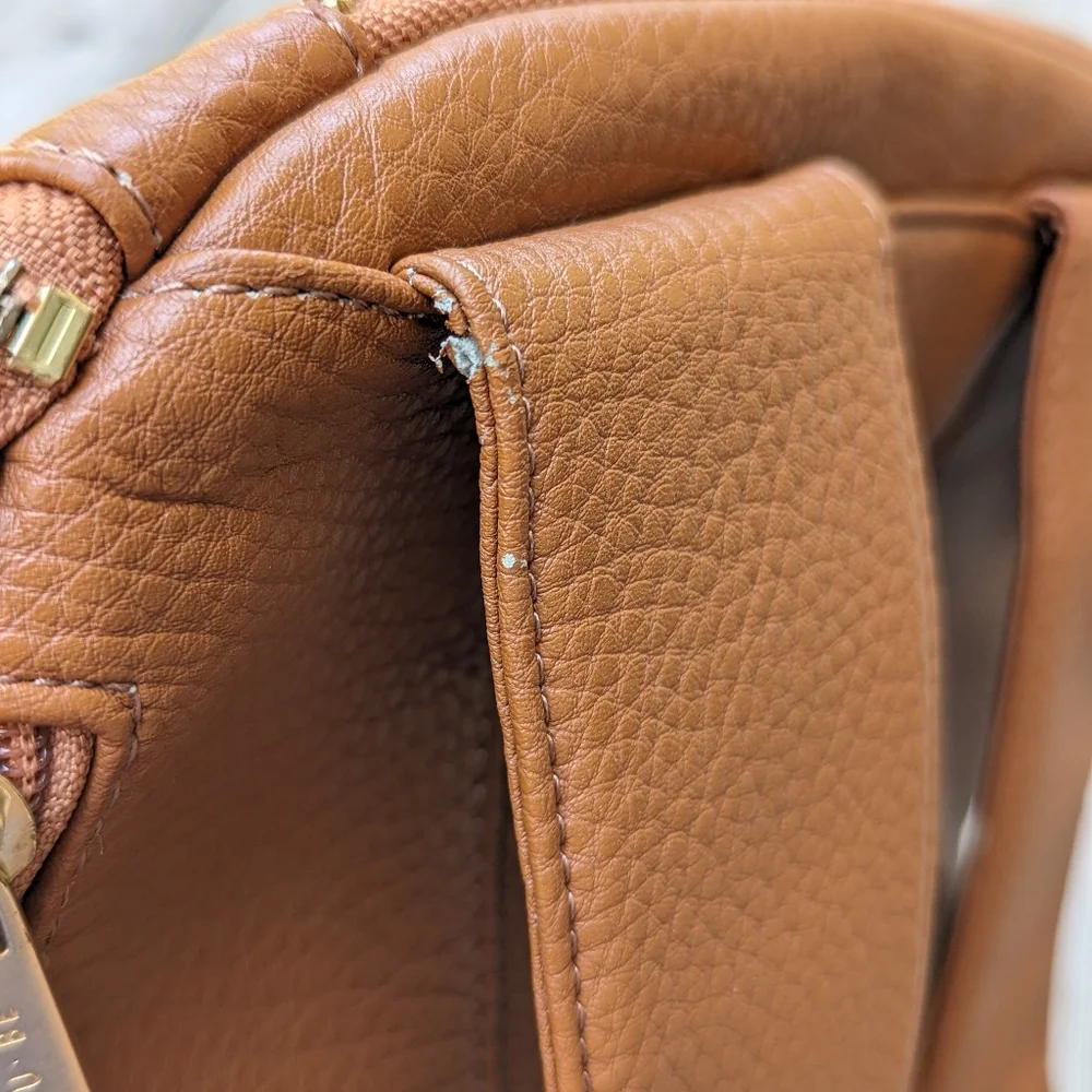 Ju-Ju-Be Brown Leather-l Baby Backpack